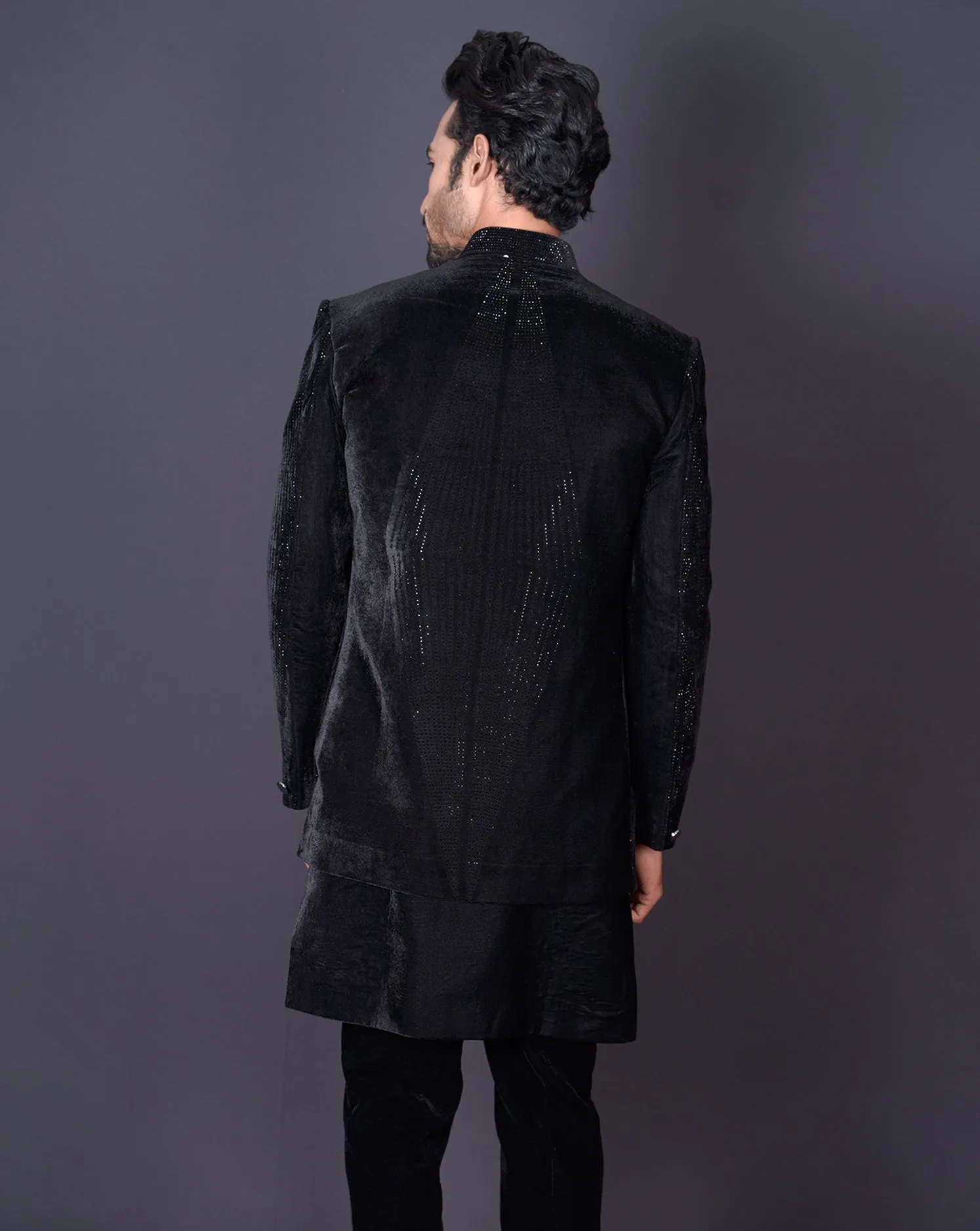Jacket Black Sherwani