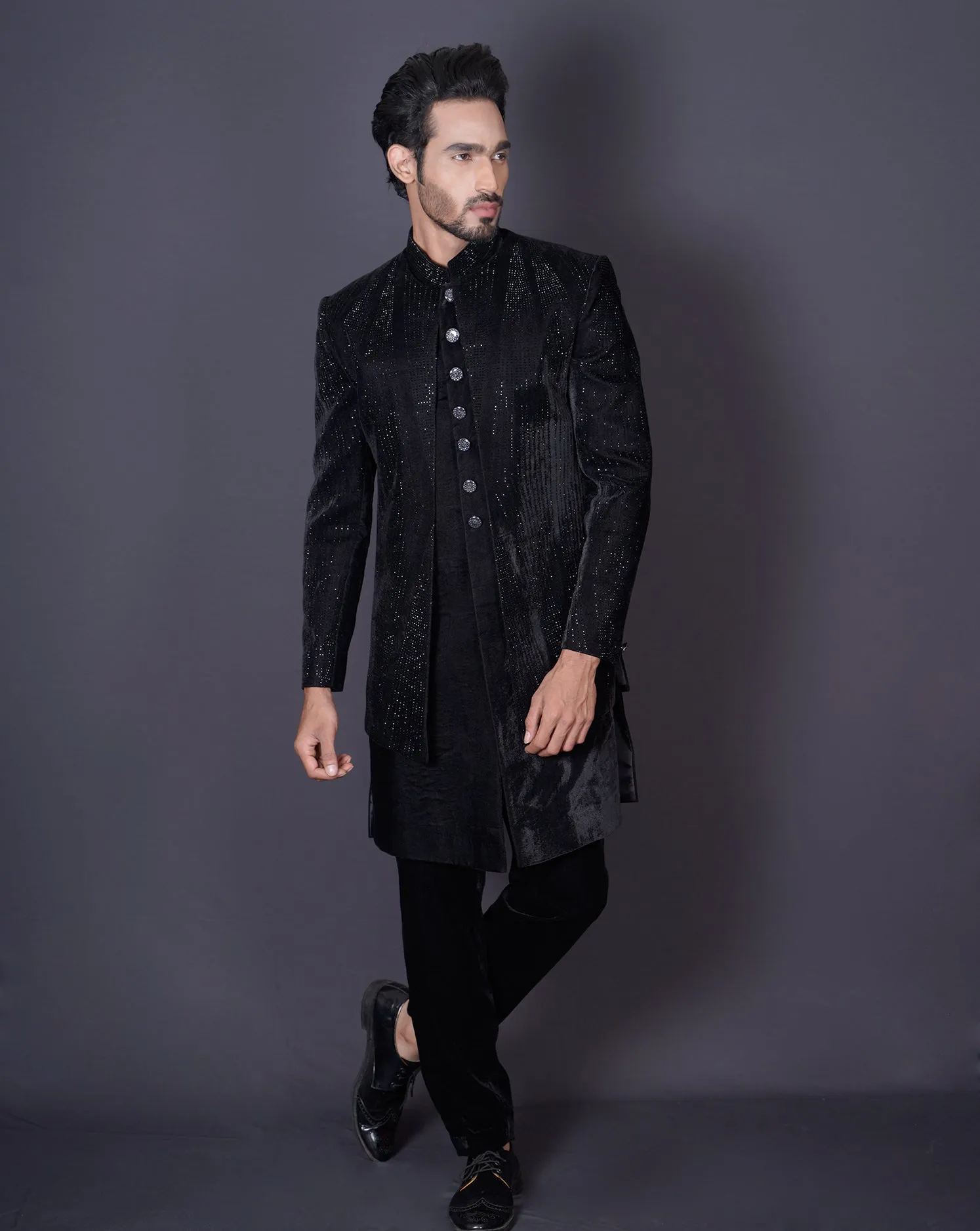 Jacket Black Sherwani