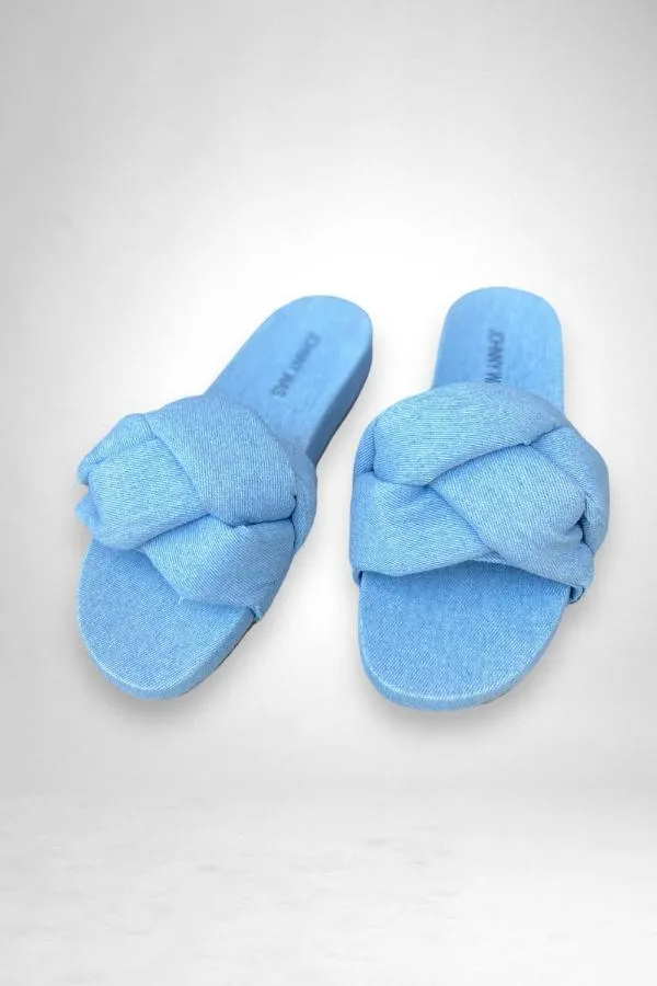 Johnny Was Blue Ojai Slip On Sandal Boho Chic JWS14223
