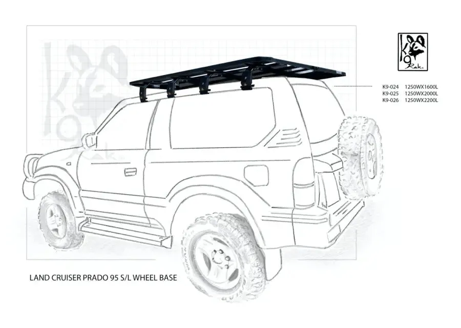 K9 Roof Racks Compatible with Toyota Prado