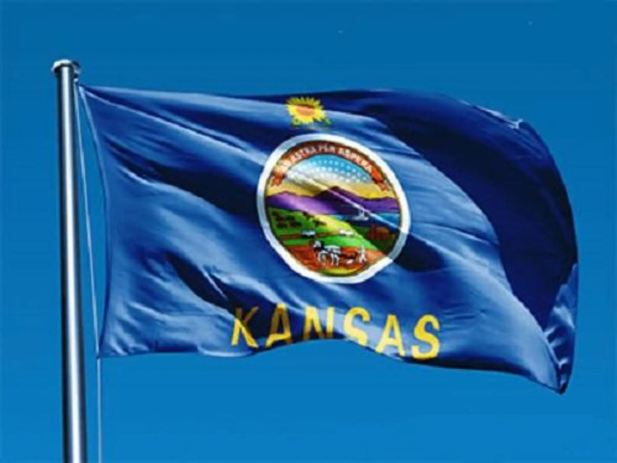Kansas Outdoor State Flag - #402806