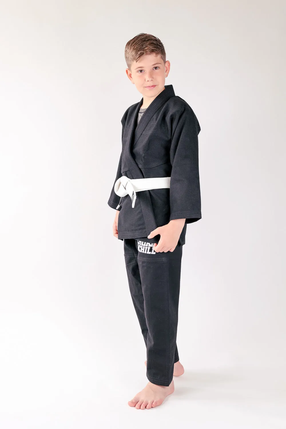 [Kids - Basic] Brazilian Jiu Jitsu Gi - Black & Whitebelt
