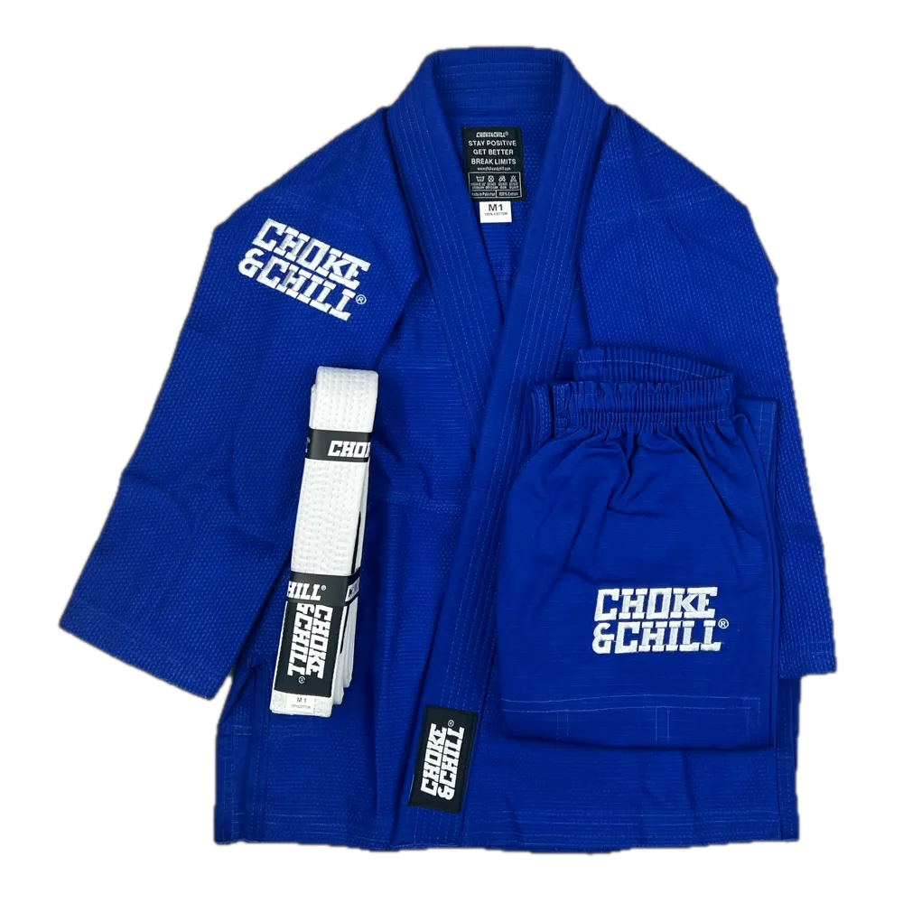 [Kids - Basic] Brazilian Jiu Jitsu Gi - Blue & Whitebelt