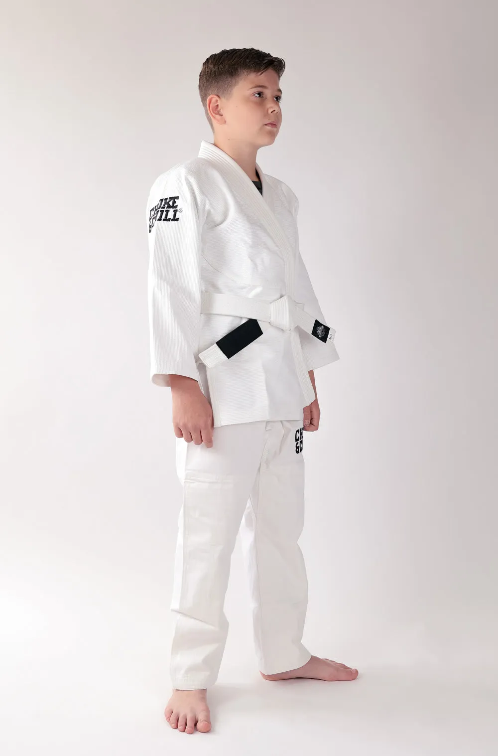 [Kids - Basic] Brazilian Jiu Jitsu Gi - White & Whitebelt