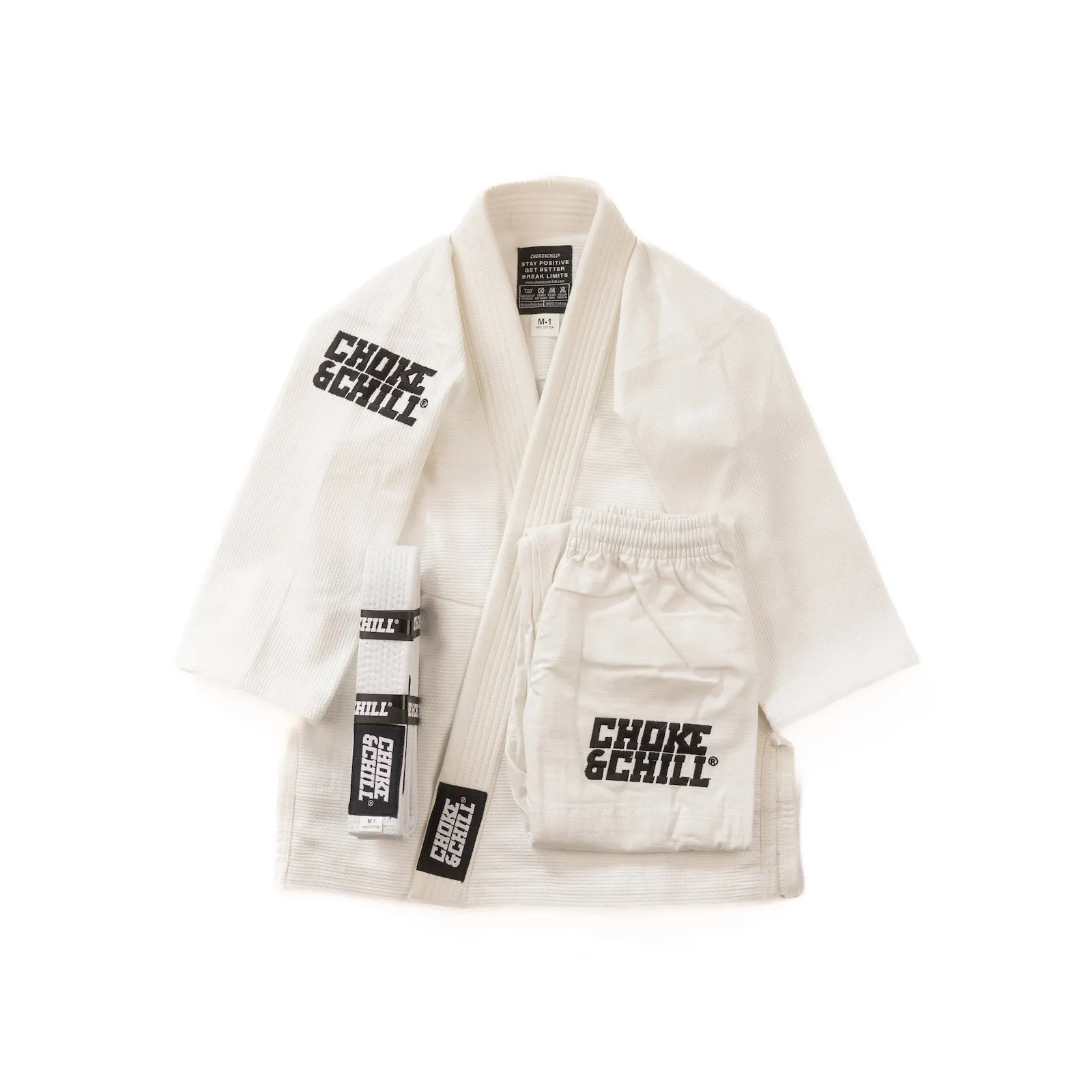 [Kids - Basic] Brazilian Jiu Jitsu Gi - White & Whitebelt
