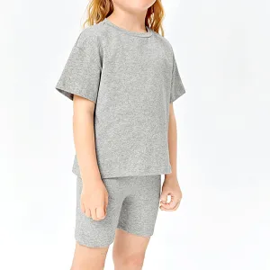 Kids Tales Children's Cycling Shorts Set -  Light Grey