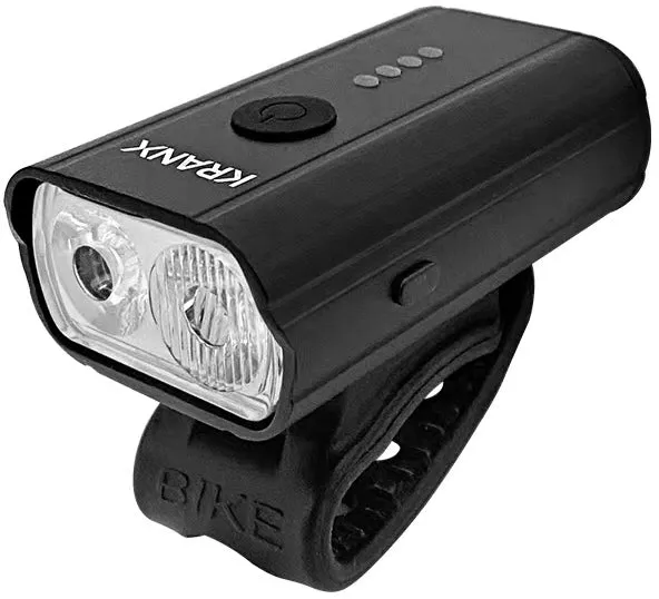 KranX Stream II 400 USB Front Bike Light - Black