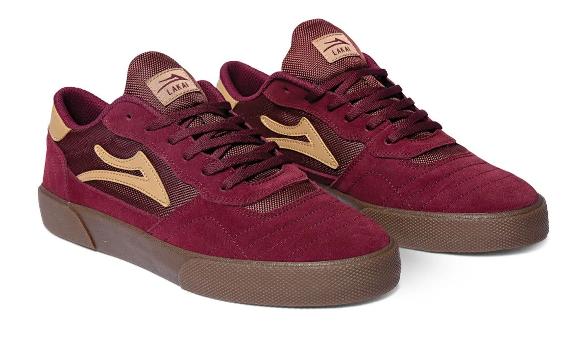 Lakai Cambridge Skate Shoes - Burgundy