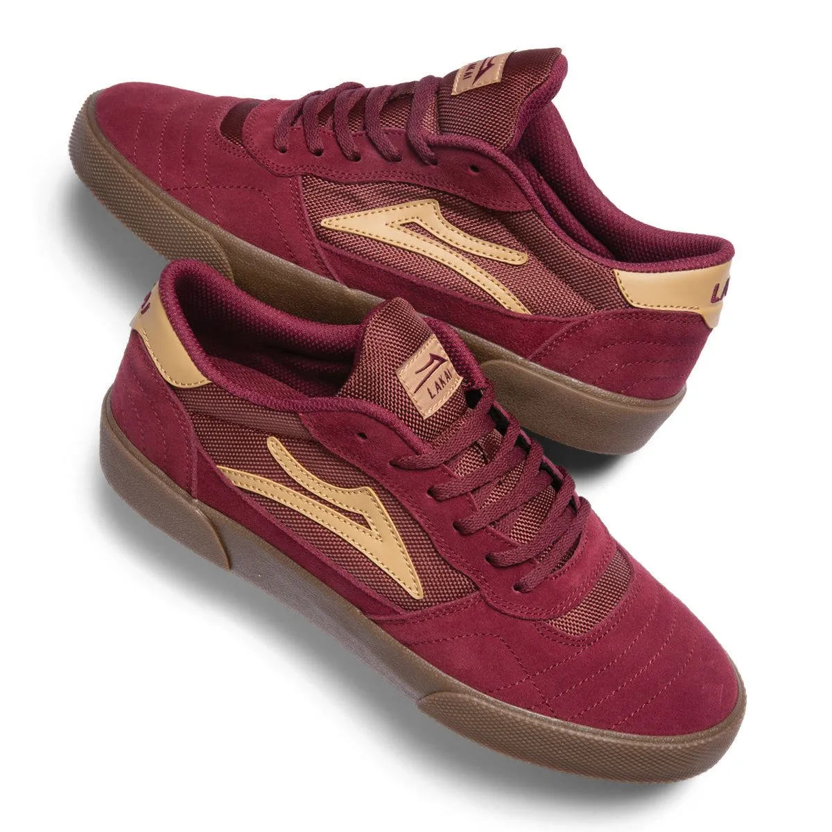 Lakai Cambridge Skate Shoes - Burgundy