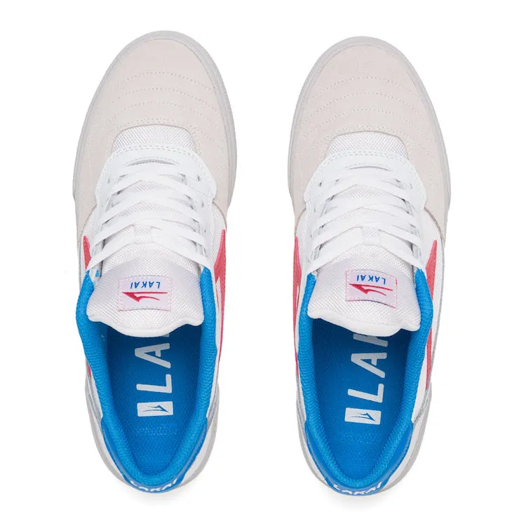 Lakai Cambridge White/Coral Suede Shoes