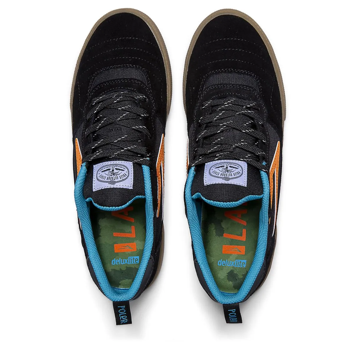 Lakai x Poler Cambridge Skate Shoes - Black / Multi