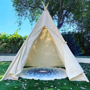 Larger Size Natural Canvas Teepee in 3 Sizes, Large Tall, XL and XXL