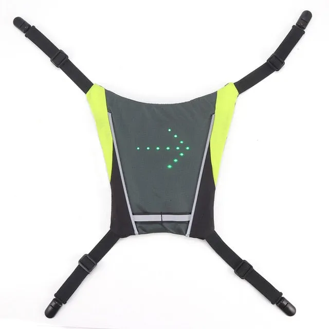 LED Cycling Light Turning Indicator Reflector Vest