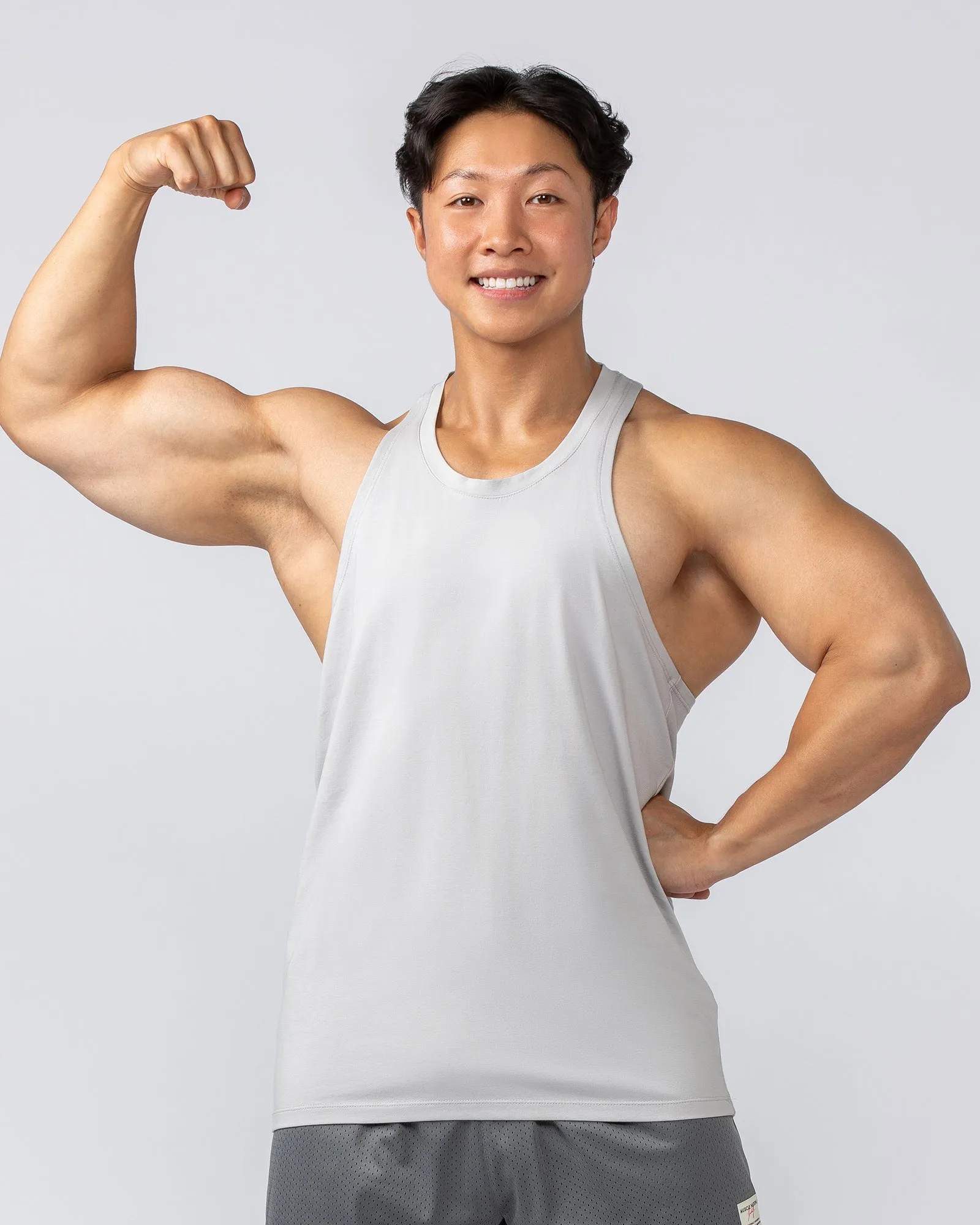 Lee Lem String Singlet -  Ice Grey