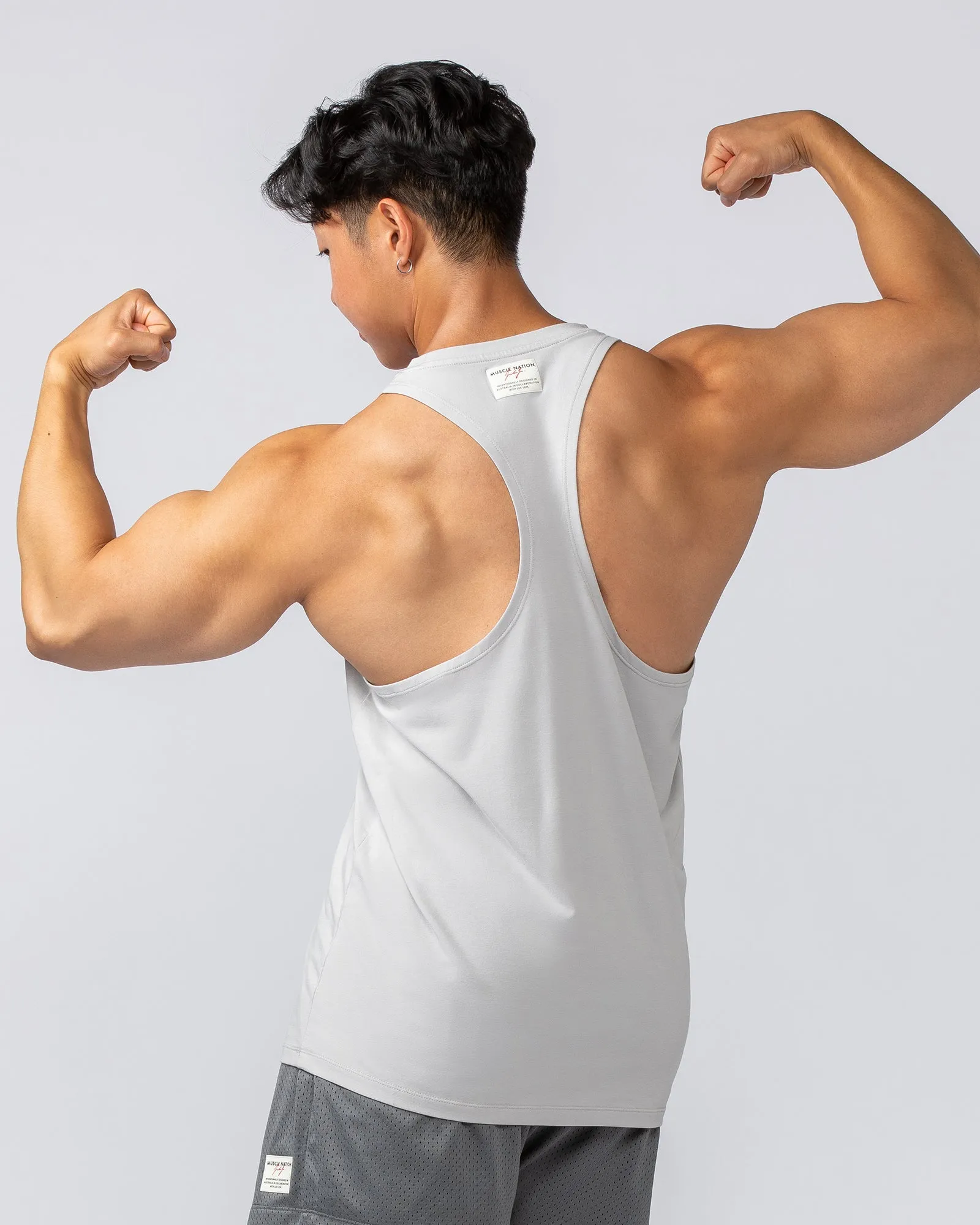Lee Lem String Singlet -  Ice Grey