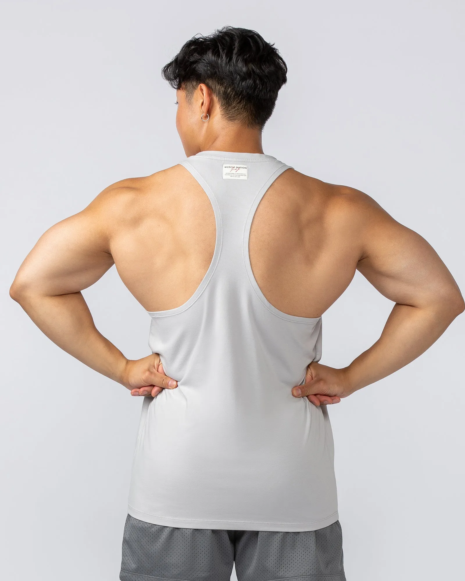 Lee Lem String Singlet -  Ice Grey
