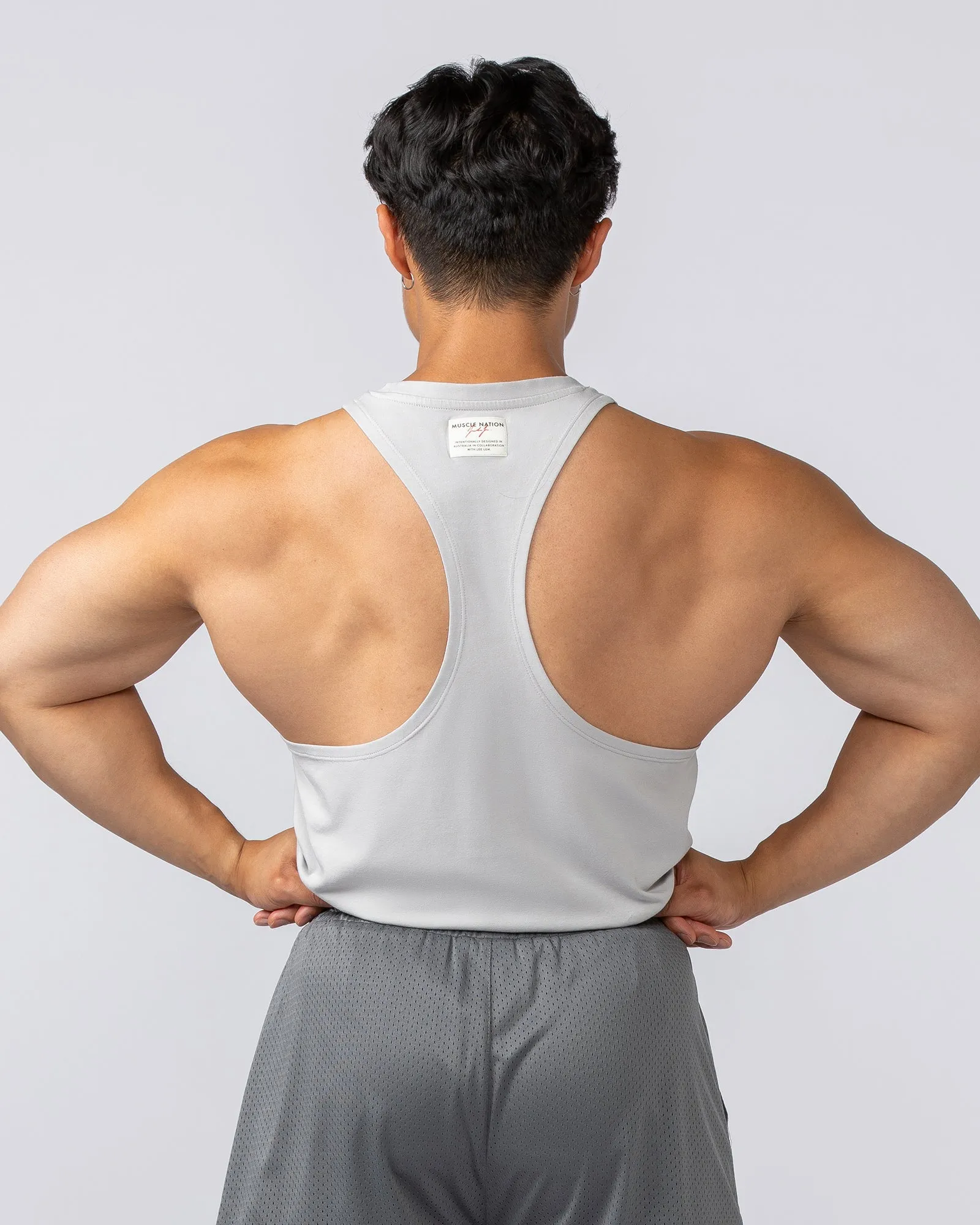 Lee Lem String Singlet -  Ice Grey