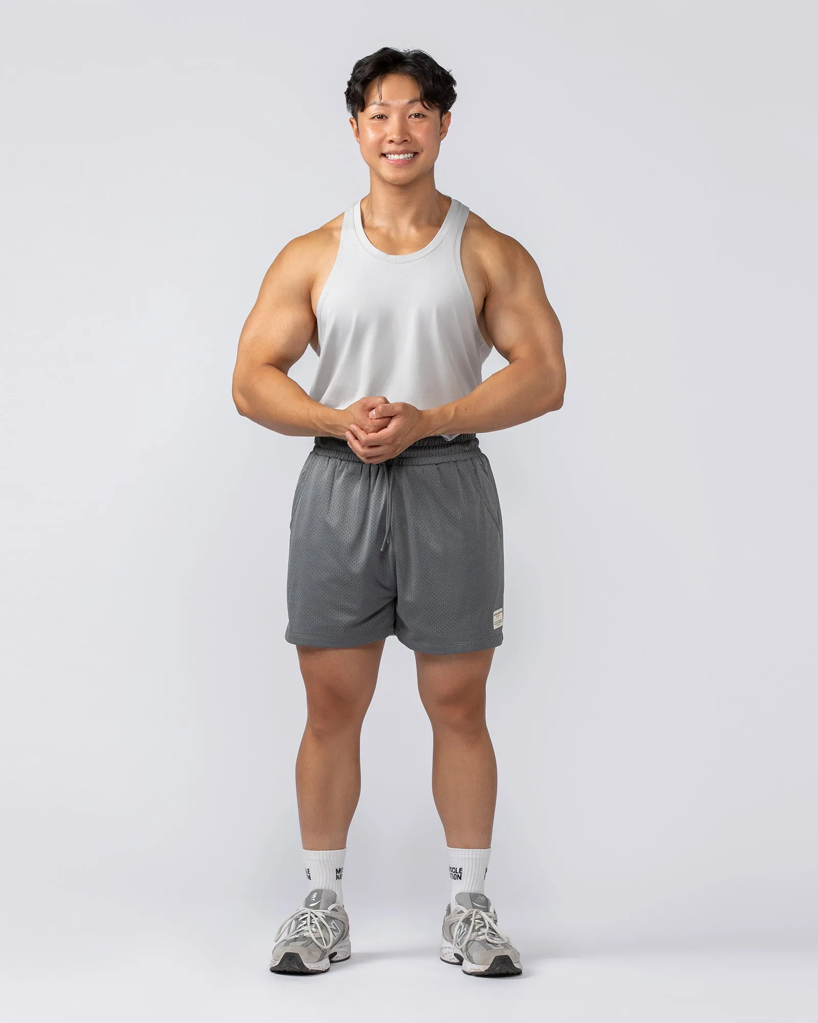 Lee Lem String Singlet -  Ice Grey
