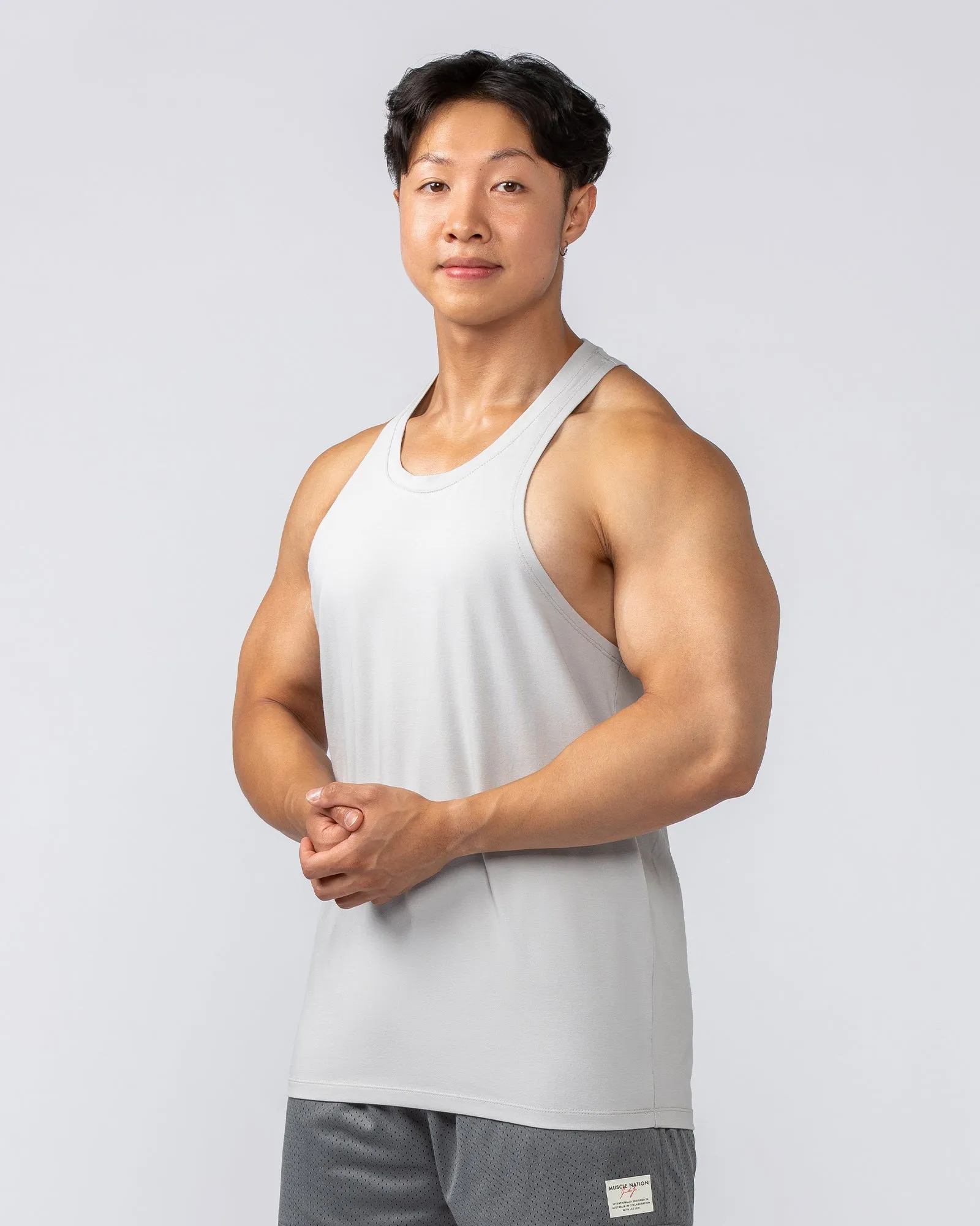 Lee Lem String Singlet -  Ice Grey