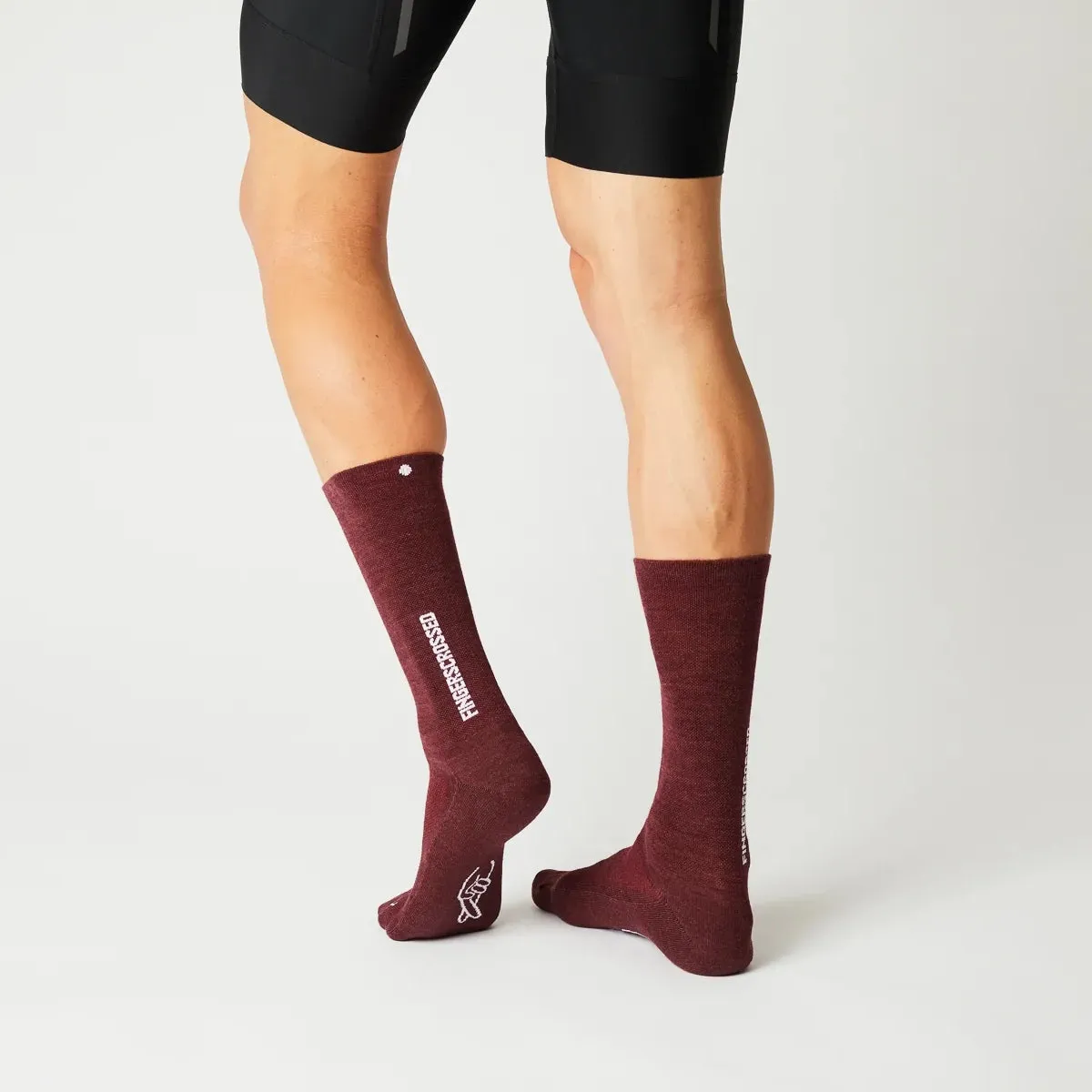 Light Merino Silk Socks - Bordeaux