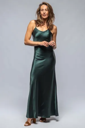 Liquid Silk Dress In Forest