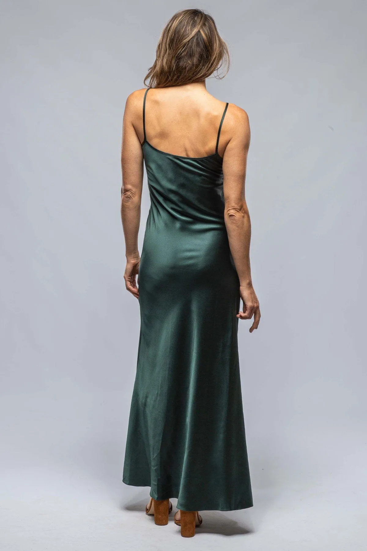 Liquid Silk Dress In Forest