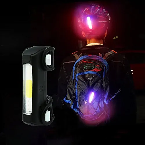 Lista Ultra Bright Bike Light USB Bicycle Tail Light 7 Modes High Intensity Rear LED Accessories Fits On Any Road Bikes & Helmet, for Cycling Safety Flashlight