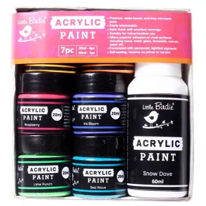 Little Birdie Acrylic Paint Set - 7pc