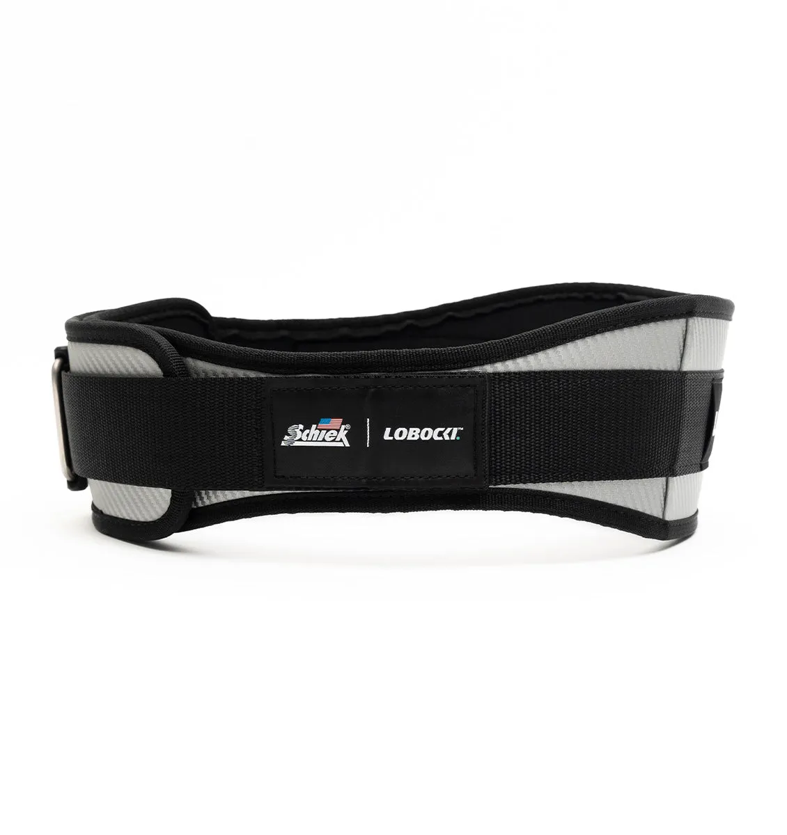 LOBOCKI x Schiek CF3004 Carbon Fibre Contour Weight Lifting Belt - Silver