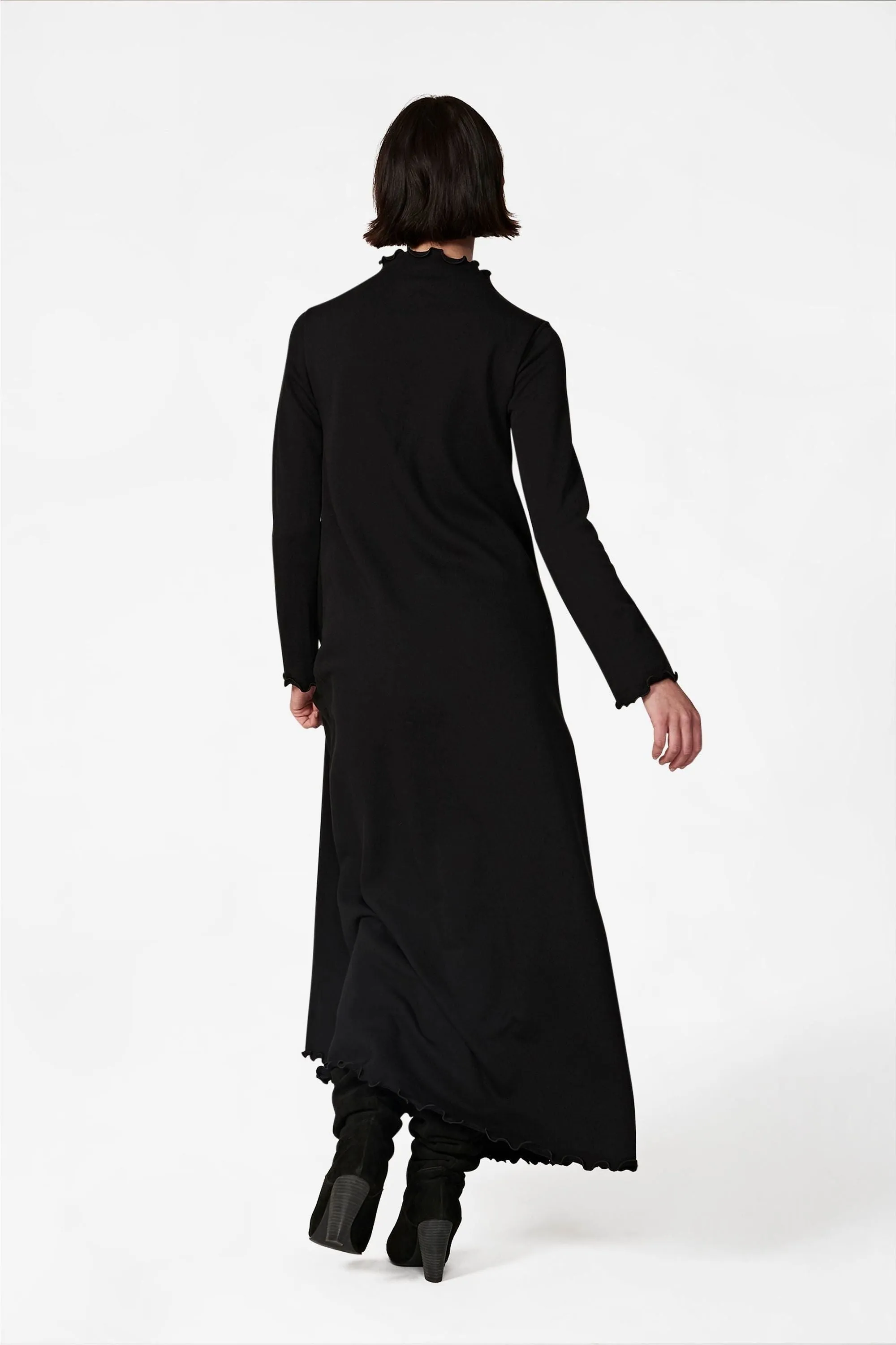 Lounge Black Terry Dress