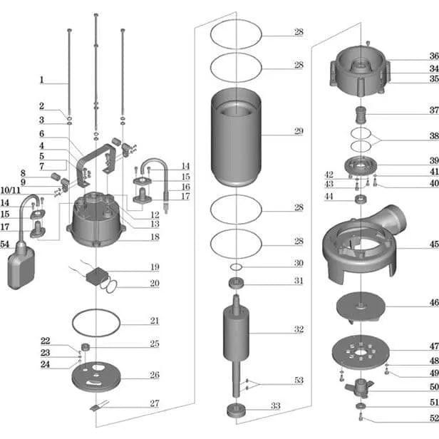 LuckyPro Stainless Steel Sewage Submersible Water Pump 1.75HP - V1300DF