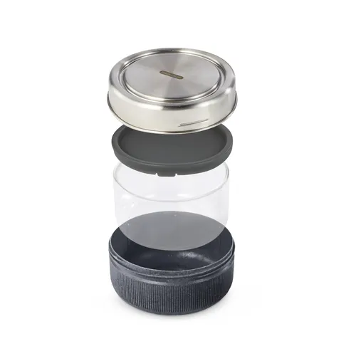 Lunch bowl Glass Black Blum 750 ml Granit GR-LB-L015