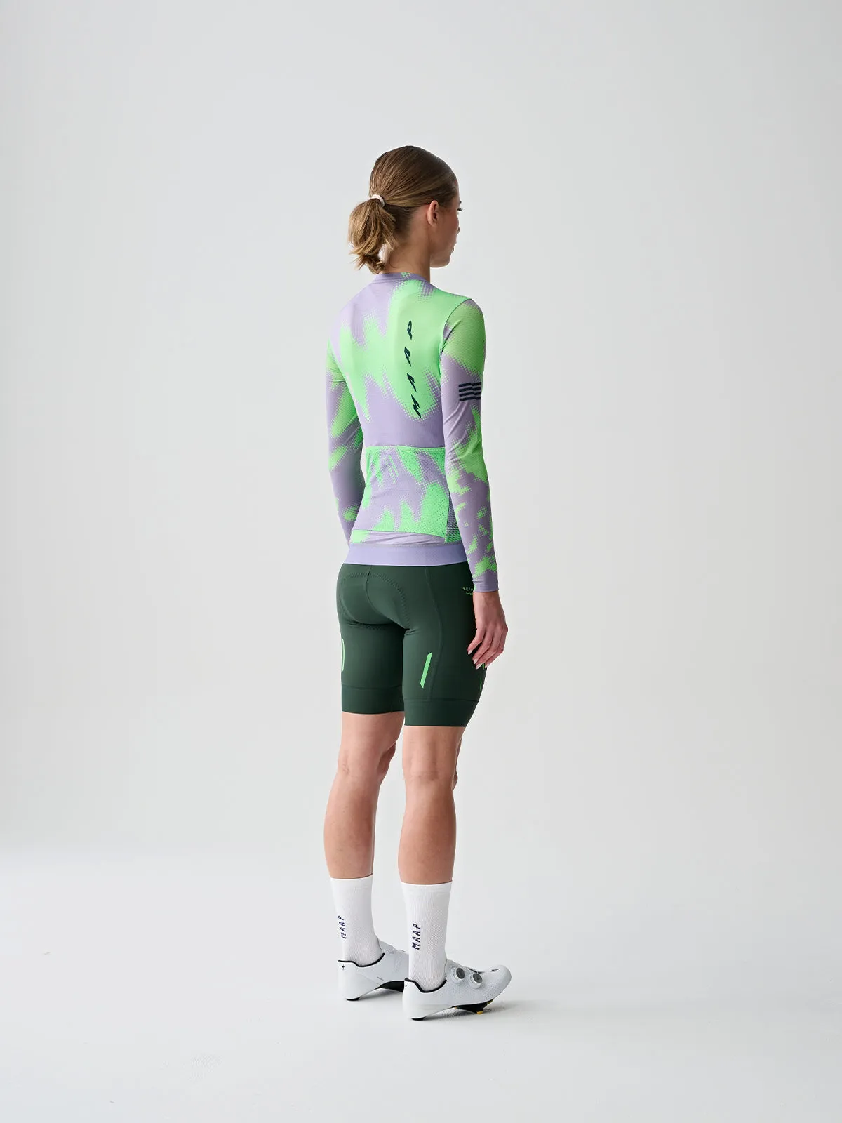 MAAP Women's LPW Pro Air LS Jersey 2.0 - Purple Ash/Aqua Green