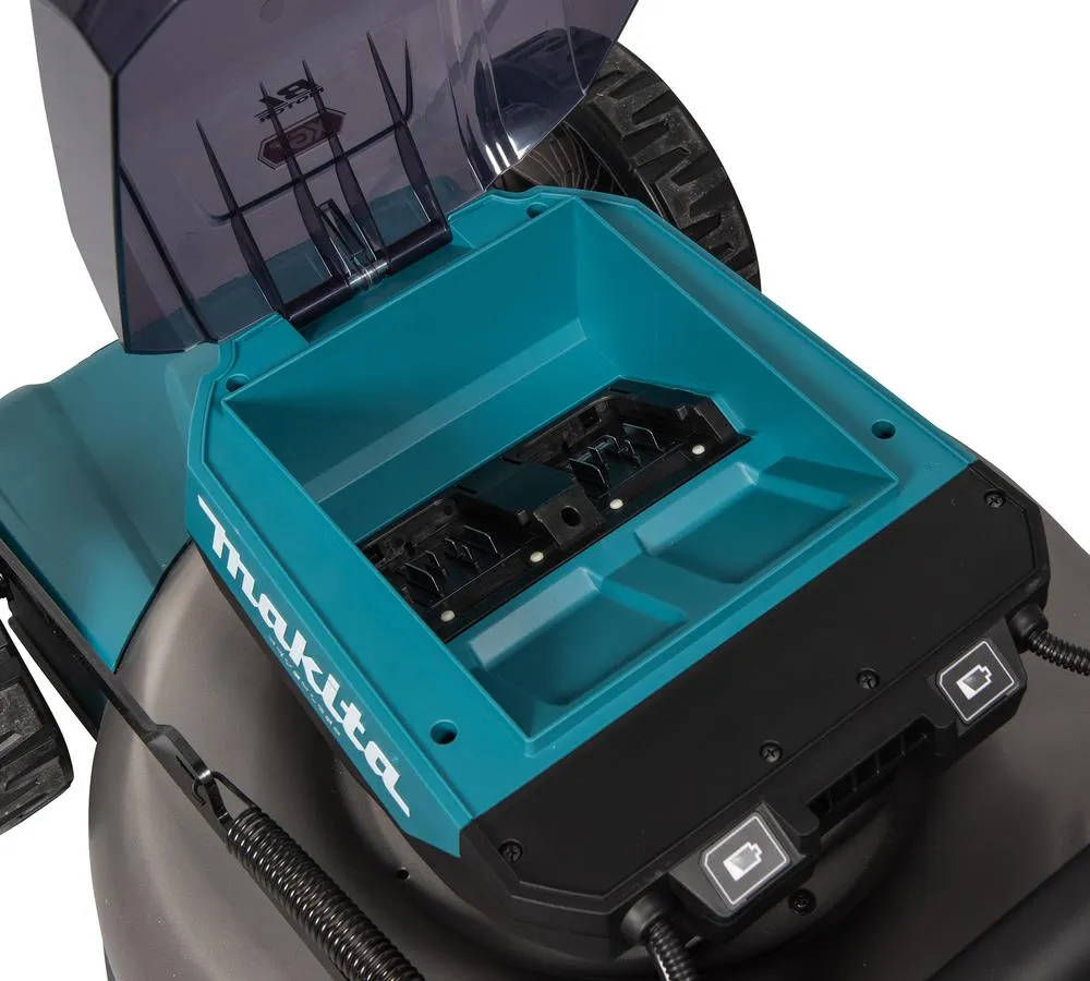 Makita 53cm Lawn Mower 40V Max XGT Li-ion Cordless Garden Grass Outdoor 2 x 5Ah Battery and Dual Fast Charger LM002GT204
