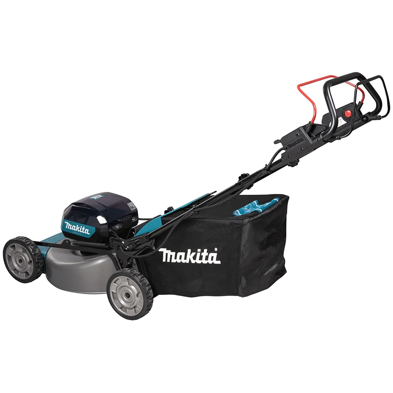 Makita 53cm Lawn Mower 40V Max XGT Li-ion Cordless Garden Grass Outdoor 2 x 5Ah Battery and Dual Fast Charger LM002GT204