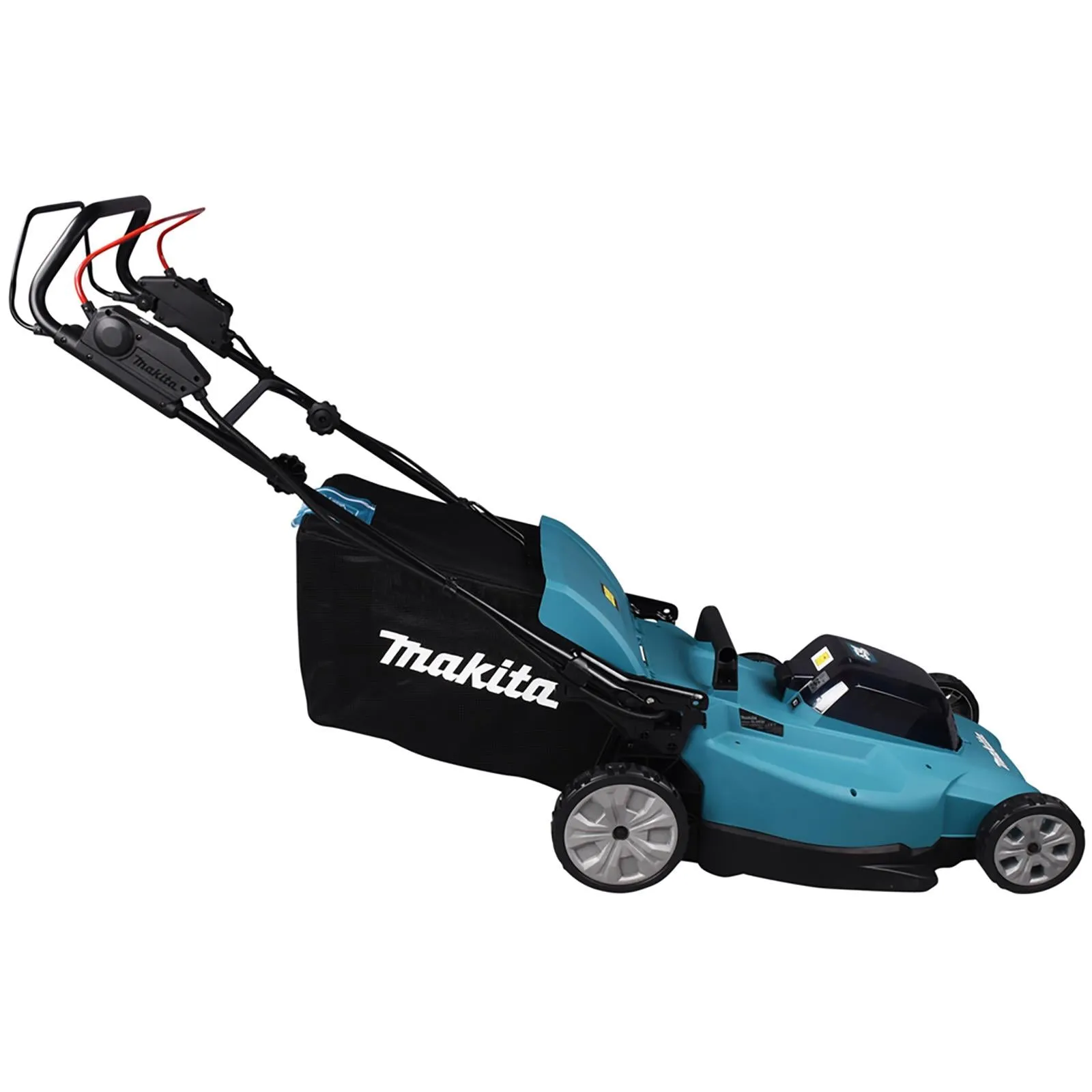 Makita 53cm Lawn Mower Kit Twin 18V LXT Li-ion Cordless Garden Grass Outdoor 2 x 5Ah Battery and Dual Charger DLM539CT2