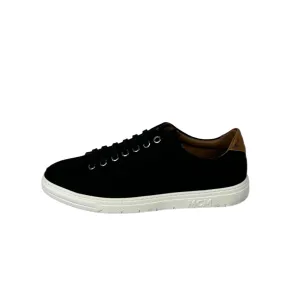 MCM LT Terrain Derby Black Cotton Canvas Sneakers