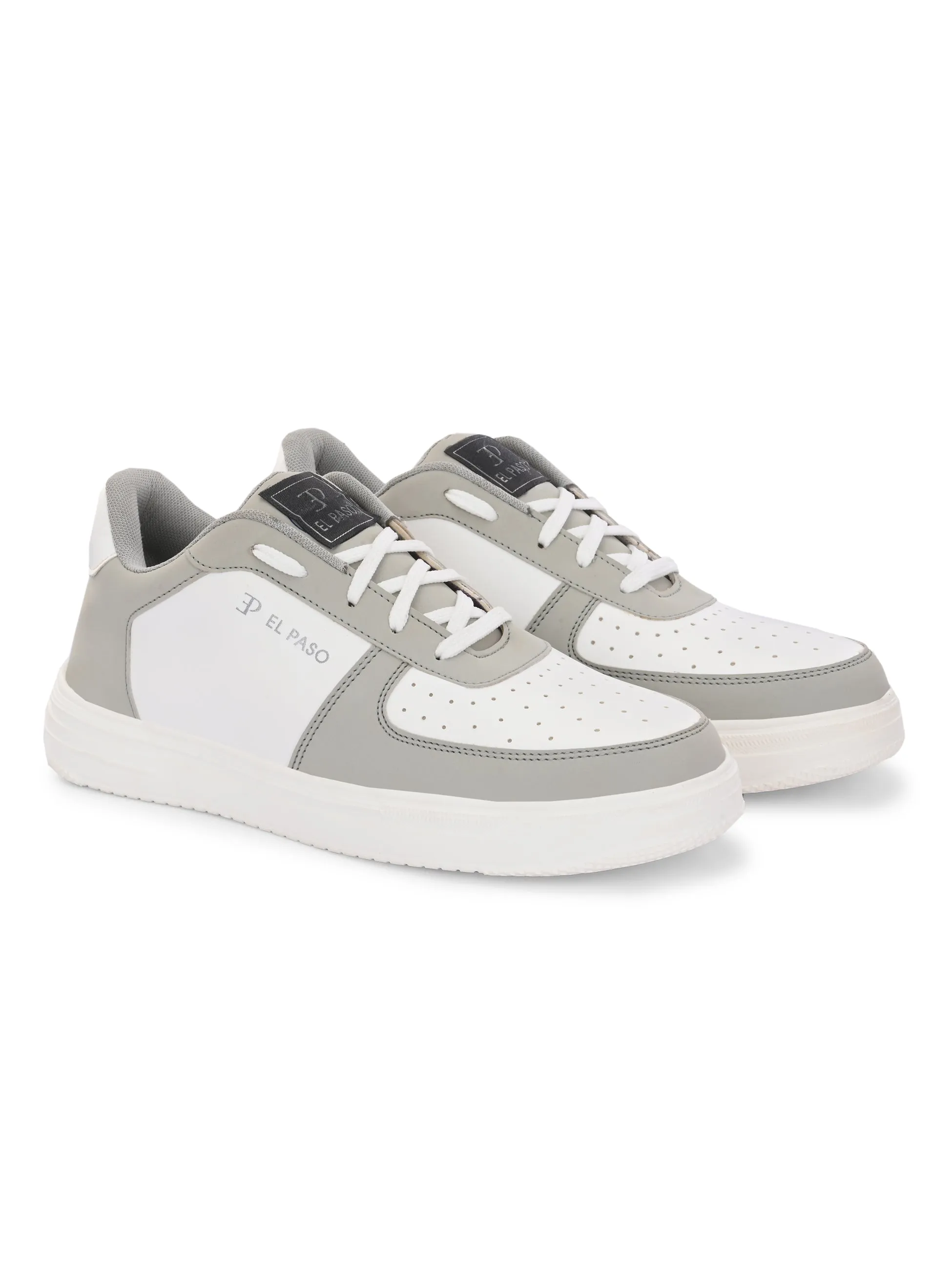 Men Solid Lace Up Sneakers