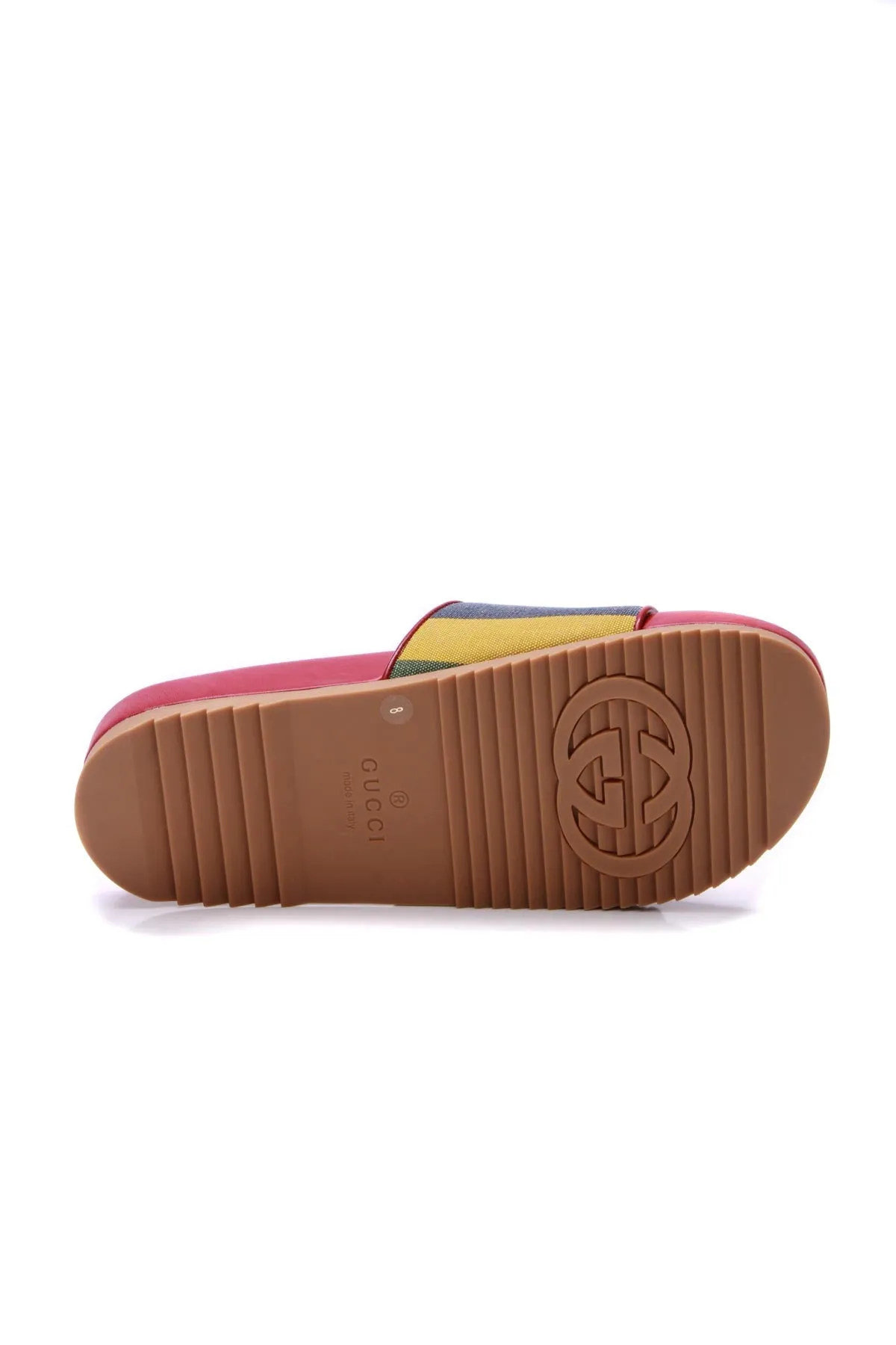 Men's Baiadera Striped Slides - Size US 8.5