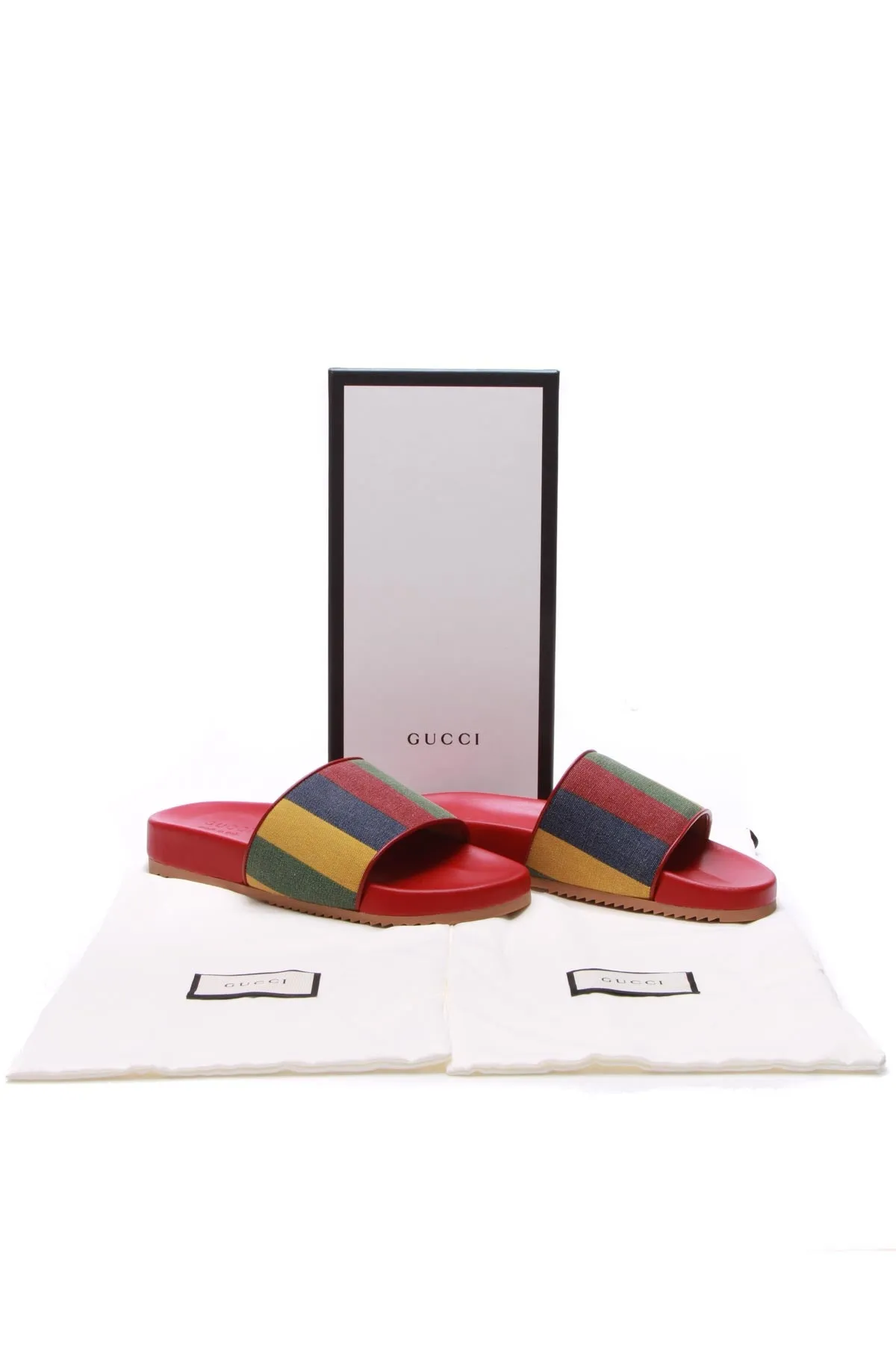 Men's Baiadera Striped Slides - Size US 8.5