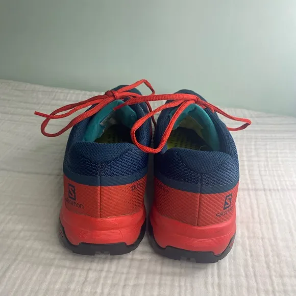 Men’s Ecco Biom Salomon Blue Orange Tennis Shoe Sneaker Size 11.5
