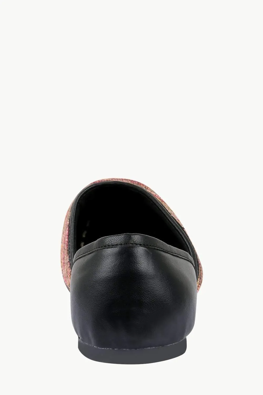 Men's Multicolour Jacquard Slip-On Juttis