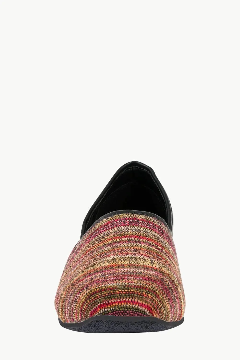 Men's Multicolour Jacquard Slip-On Juttis