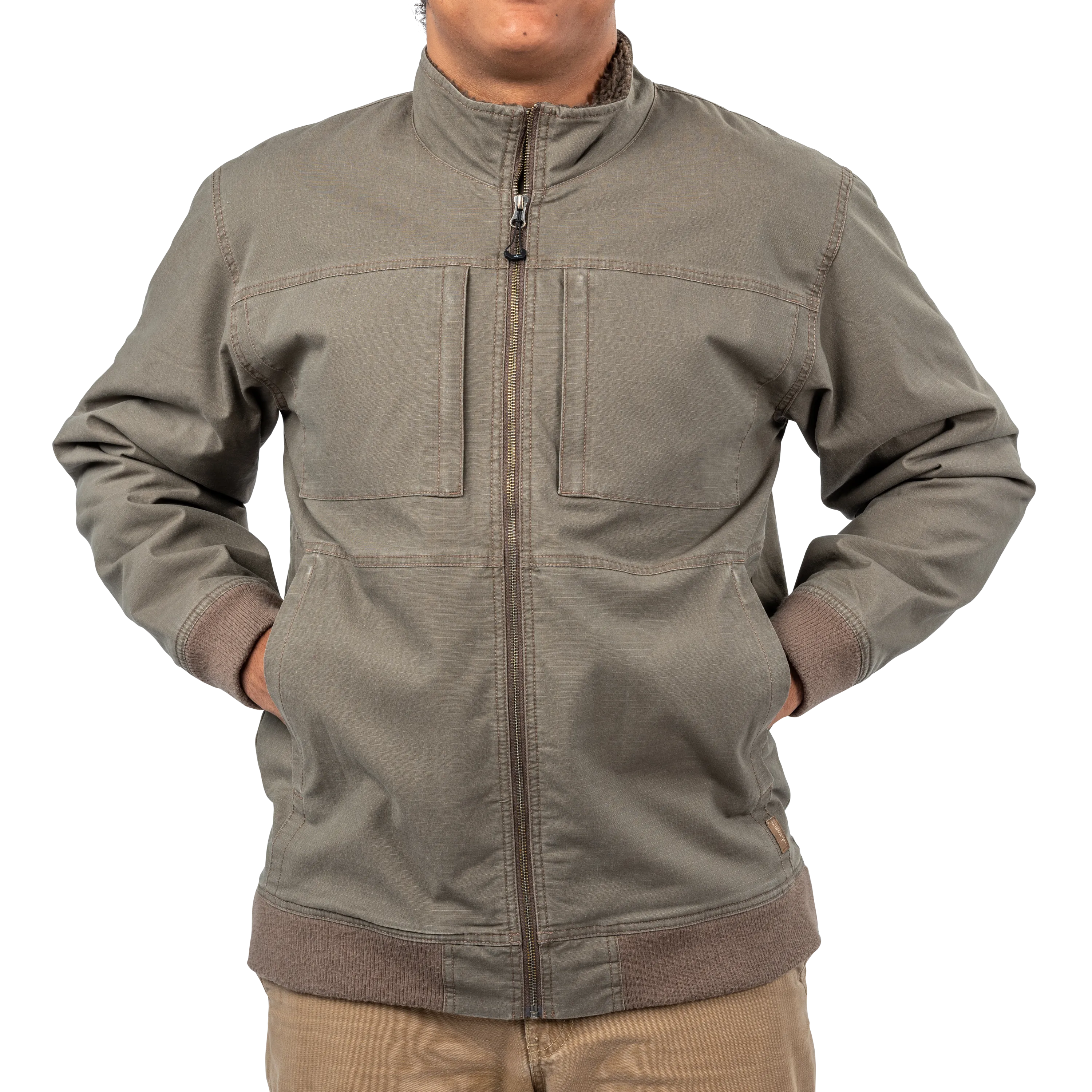 Men's Sherpa Lined Canvas Jacket