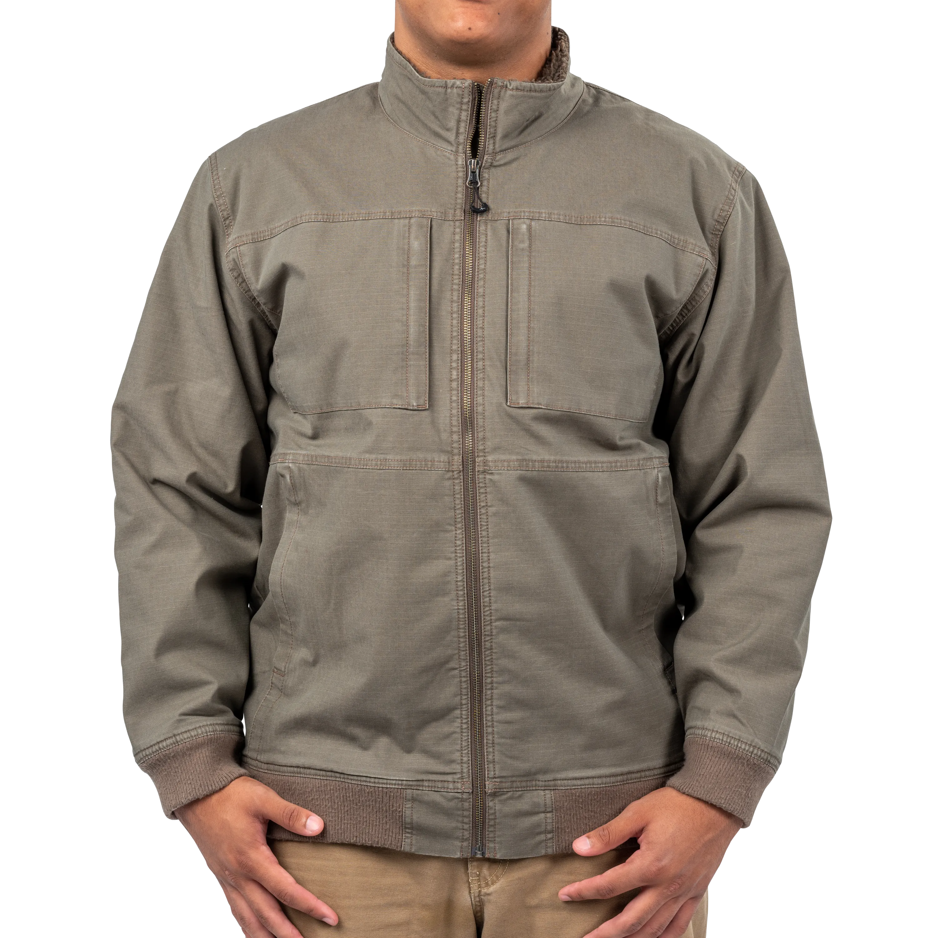 Men's Sherpa Lined Canvas Jacket