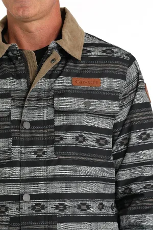 MENS STRIPE LINED 3/4 BARN COAT