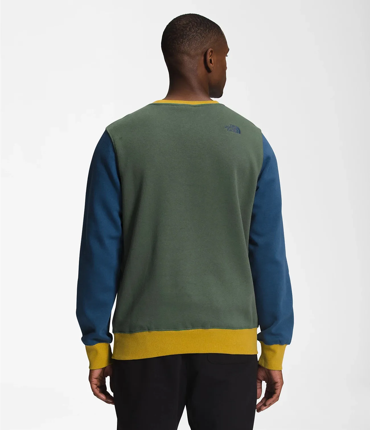 Men's The North Face | Color Block Crew | Shady Blue and Thyme
