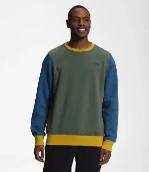 Men's The North Face | Color Block Crew | Shady Blue and Thyme