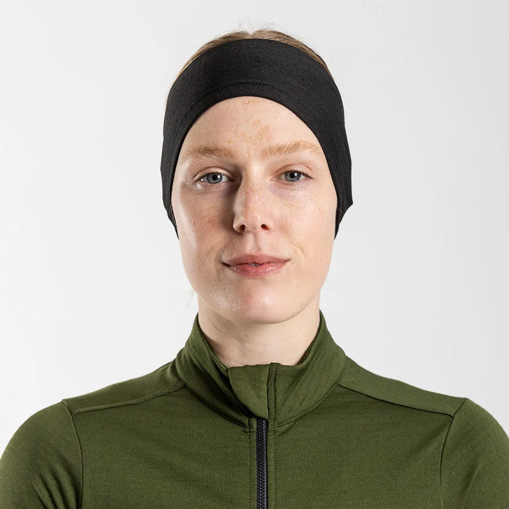 Merino Ear Warmer (Black)