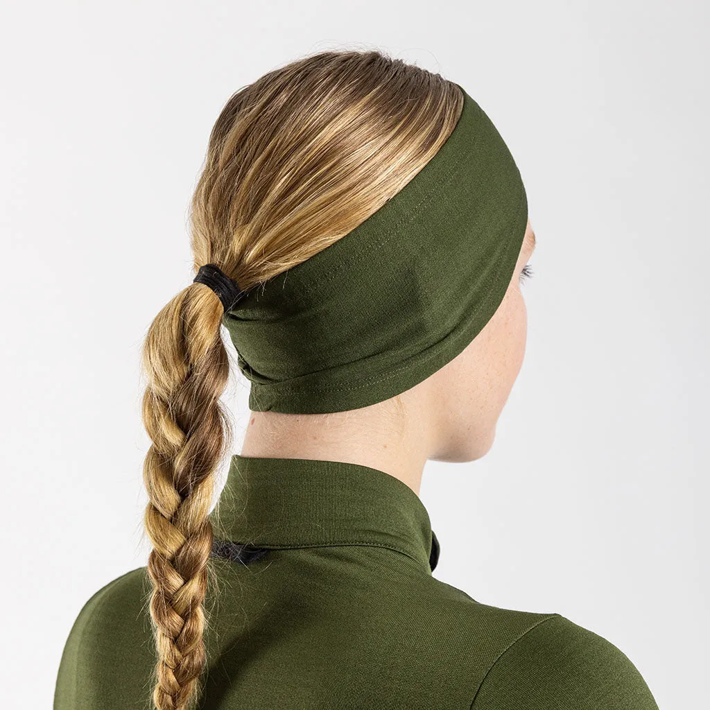 Merino Ear Warmer (Olive)